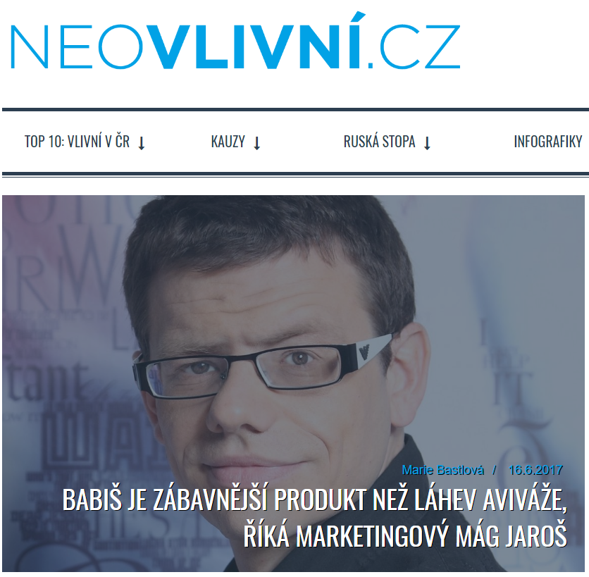 Neovlivni.cz Martin Jaroš