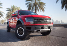 Ford F-150 Raptor 2014 Ford F-150 Raptor red Qatar