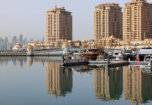 Katar – umělý ostrov Perla The Pearl Qatar