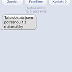 První sms